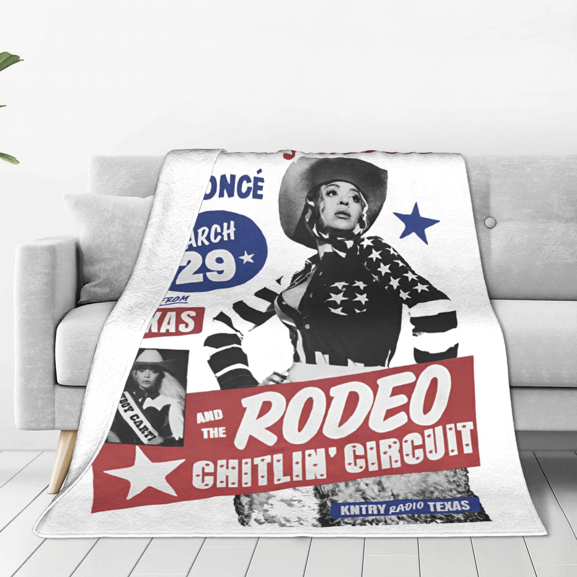 Beyonce Cowboy Carter 2025 Tour Fleece Throw Blanket Singer Blanket for Home Car Lightweight Thin Quilt 75X95CM