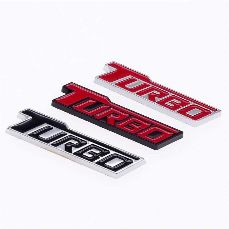 3D TURBO Logo Nálepka na štýl auta Znak z kovovej zliatiny Nálepky na odznaky Autodekorácie Príslušenstvo pre Cruze Geely pre VW