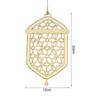 3 Stück Holz Eid Mubarak Hängeanhänger Ornament Ramadan Kareem Geschenk Islam Muslimisches Zuhause Tischdekoration DIY Bastel Partyzubehör