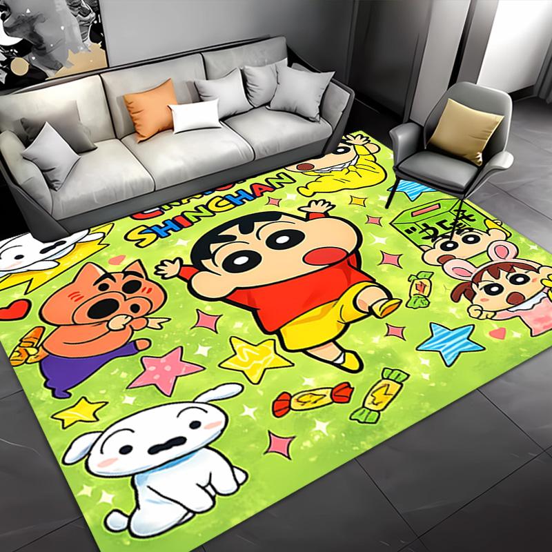 1pc Crayon Shin-chan Entrance Mat, Non-Slip Mat Area Rug,Room Decor, Outdoor Decor, Kitchen Rug,Doormat - Machine Washable, Easy to Clean