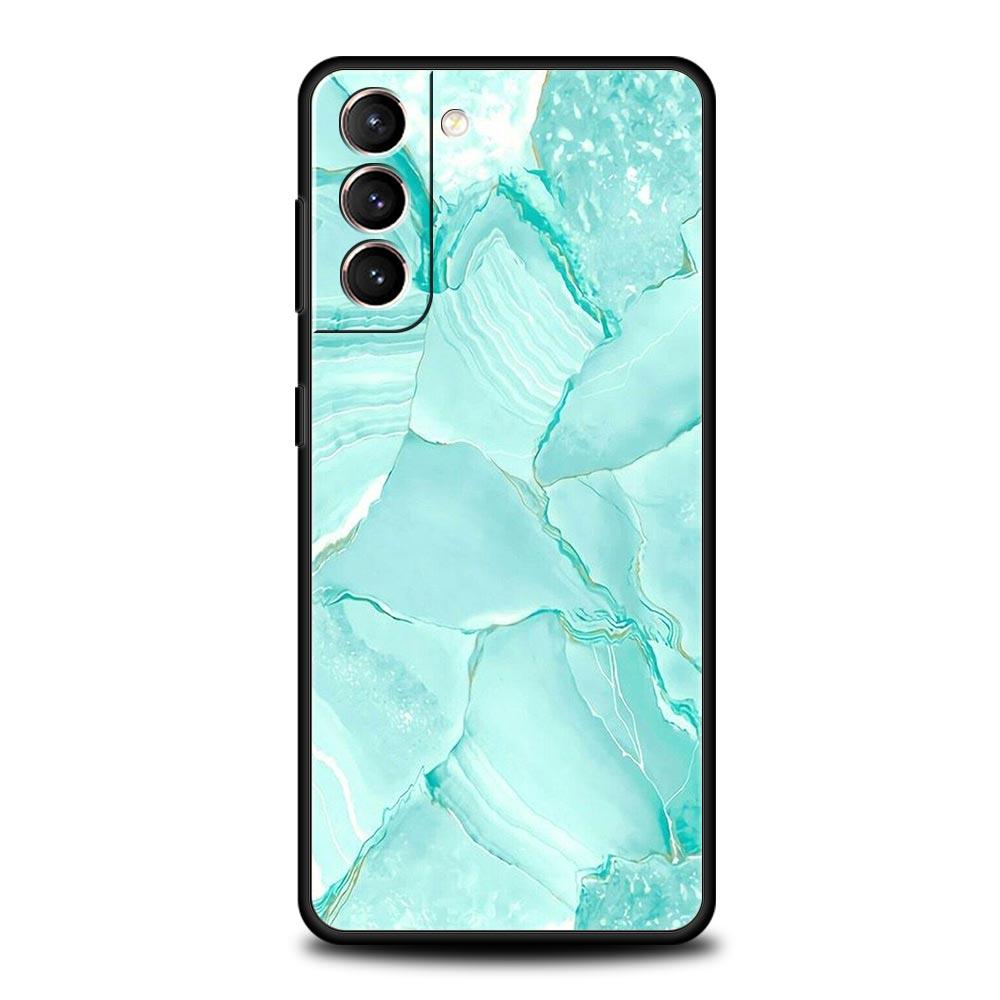 Marmortinte und Wasch-Telefonhülle für Samsung Galaxy S23 Ultra S22 S21 S20 FE 5G S10 S10E S9 S8 Plus Note 20 Silikonhülle Bumper