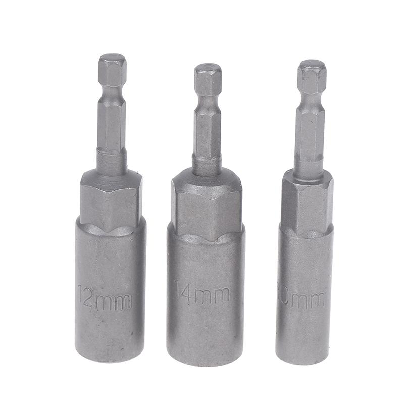 10/15Pcs Length Deepen Impact Socket Adapter 5.5-19Mm Power Nut Driver Socket Set 1/4-Inch Screwdriver Key Head Hand Tool Set
