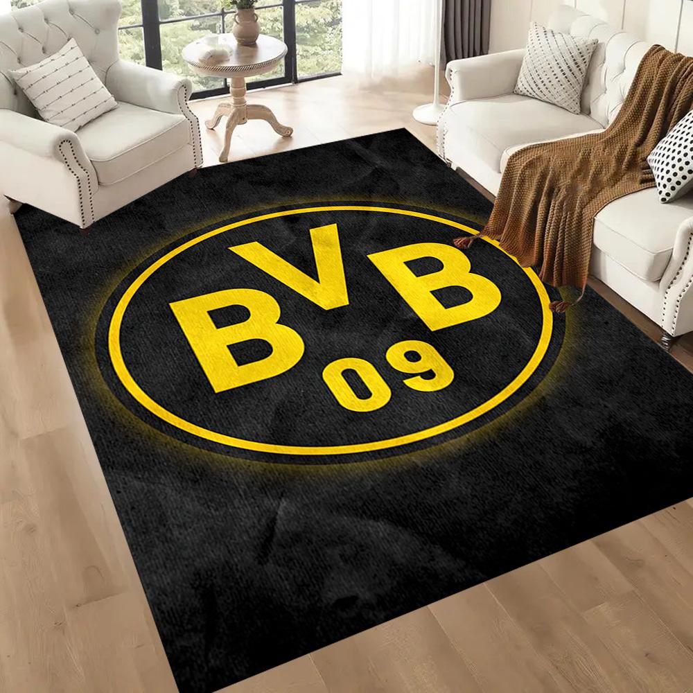 Borussia Dortmund Floor Mat Design For Foyer Outdoor Study Room Playrooms Antislip Carpet Anime Office Decor Wedding Party Gift