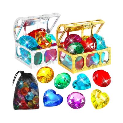 Summer-Appropriate Children's Pool And Diving Pool Toys, Diving Game Treasure Chest Toy Set.