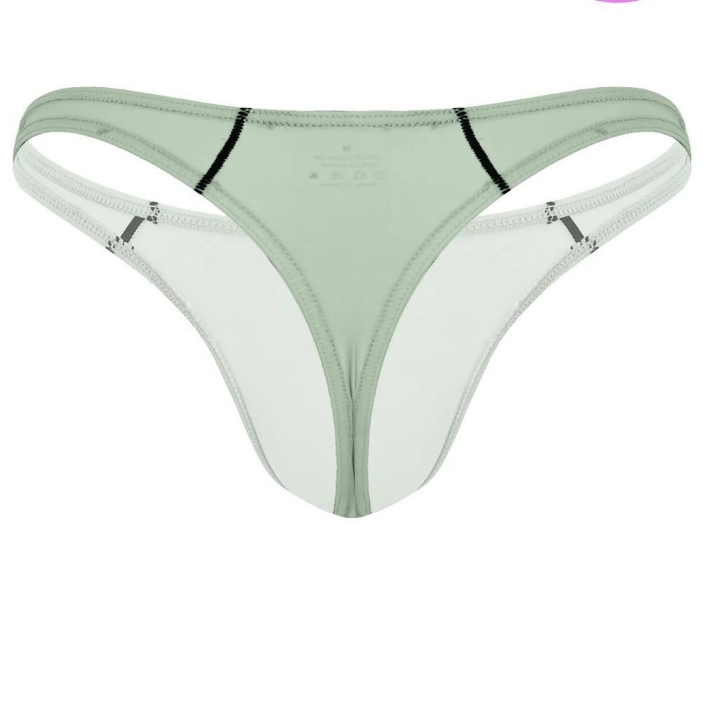 Seamless Men Underwear Low Waist T-back Briefs Simple Men's Thong Daily Wear
