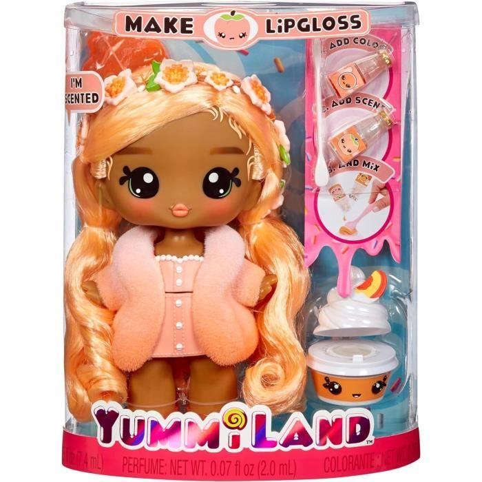 Yummiland - Large 25 Cm Doll To Style and Cuddle - Pet + Scented Lip Balms - Pia - From 4 Years Old
