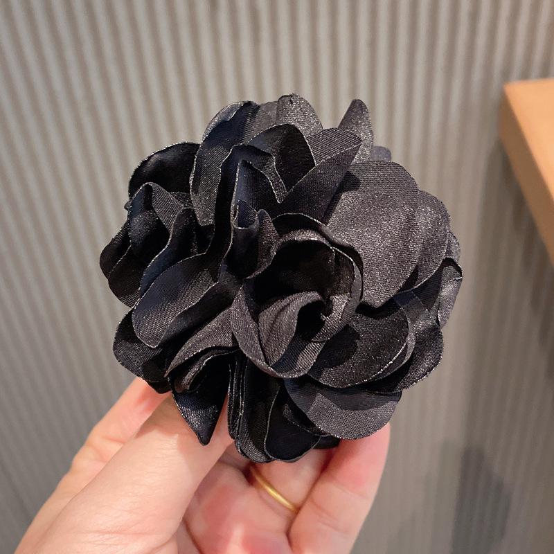 Korean Fashion Fabric Floral Hair Accessory: Camellia Rose Hairband