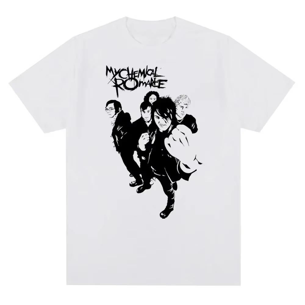 My Chemical Romance Mcr Band Men Women Cotton T-Shirt Printed Women T Shirt Casual Short Sleeve Tshirt Streetwear Trend Tee Tops