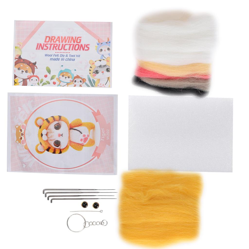 Needle Felting Wool Chemical Fiber Plush Doll Making DIY Material Needle Hand Made Craft