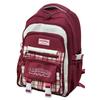 Schoolbag new large-capacity student schoolbag plaid contrasting color college style multi-layer backpack travel junior high school backpack