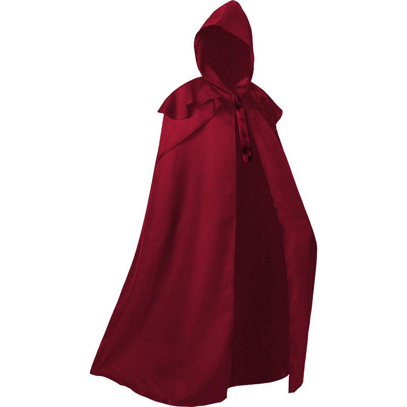2025 Grim Reaper Hooded Cloak Robe - Medieval Wizard Cosplay Costume