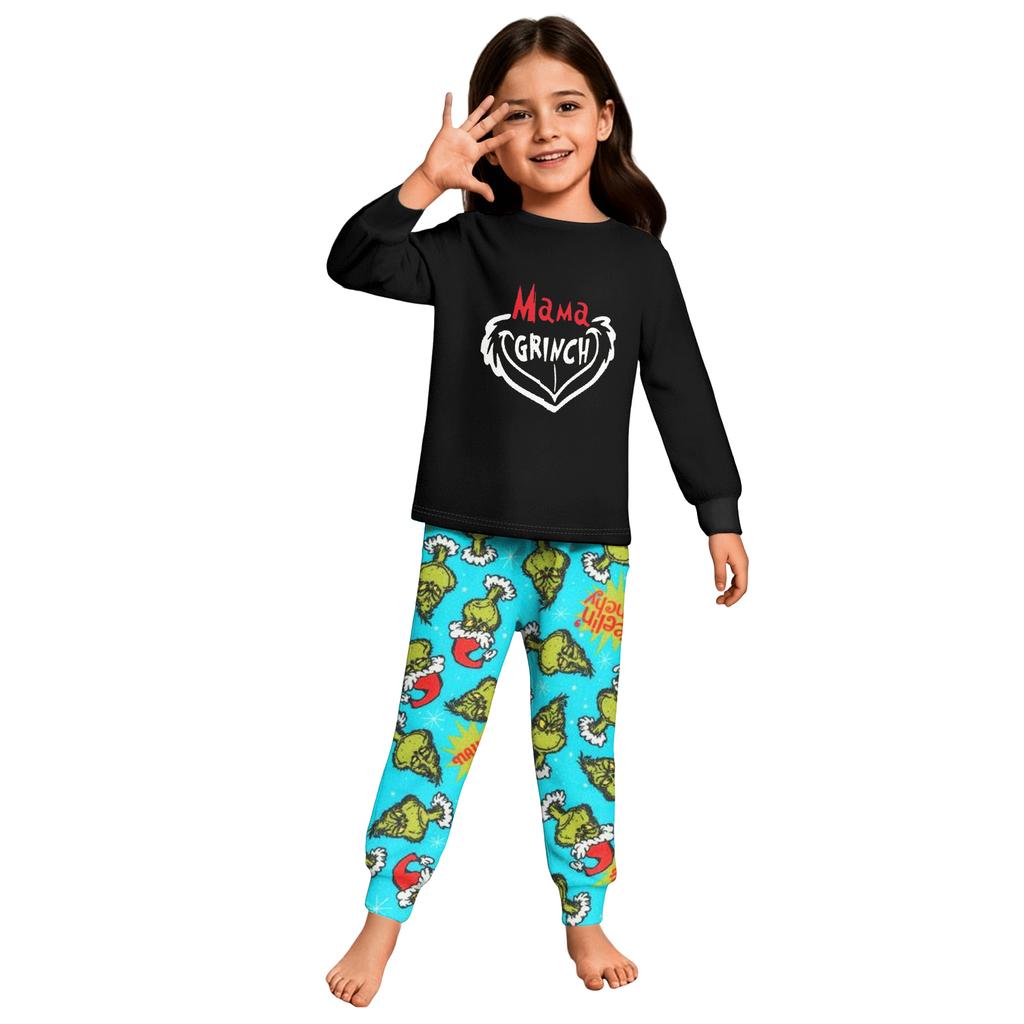 Children's  Boys And Girls Thin Two-piece  Long-sleeved Pants Two-piece