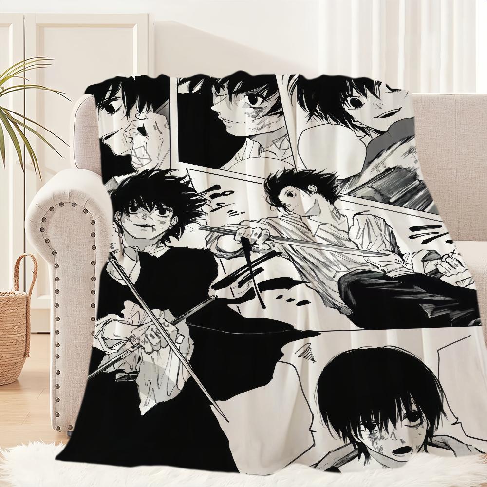 Manta de felpa Anime Yoichi Nagumo Sakamoto Days Alfombra de sofá para siesta para Sala de estar Cálida Oficina Dormitorio Cumpleaños Hogar Viaje Regalos para Niños