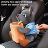 2 In 1 Creative Car Mounted Tissue Box Cartoon Garbage drawer box Tissue Holder Key Phone Storage Box Car decoration Supplies