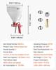 Air Texture Spray Gun, 4.5L Air Hopper Spray Gun, Professional Drywall Texture Painting Sprayer with 3 Nozzles (3.5mm, 6mm, 8mm) for Popcorn,