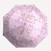 1pc Bear Love Hearts Pattern Umbrella with Plastic Handle,Suitable for All Seasons Home Travel Outdoor UmbrellaPT257