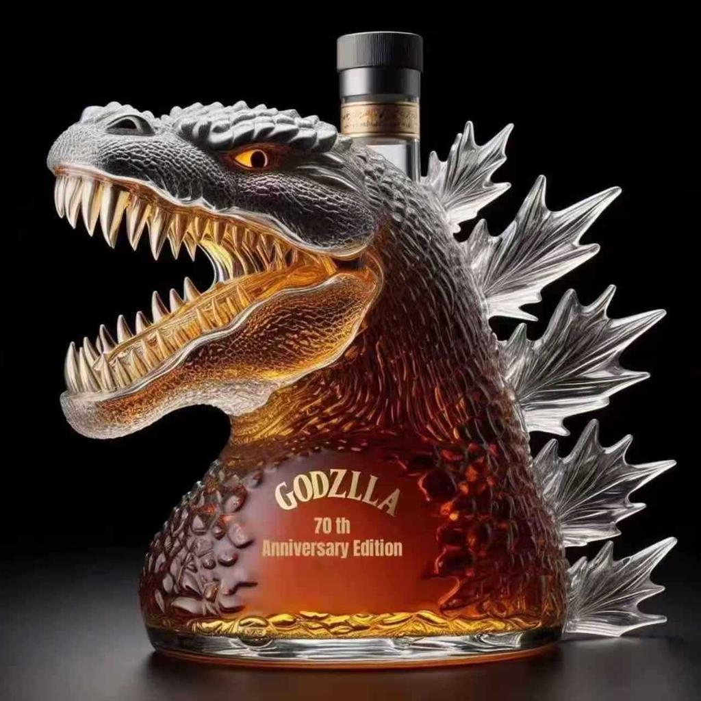 Cross-border Independent Station Popular Godzilla Whiskey Bottle Collector's Edition