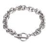 Bracciale Cubano a Catena Serpente Doppia Strato in Acciaio Inossidabile
