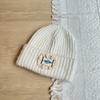 Big Head Circumference Patch Lace Knitted Wool Hat Women's Year Autumn and Winter Face Small Versatile Hat Ear Protection Cold Hat