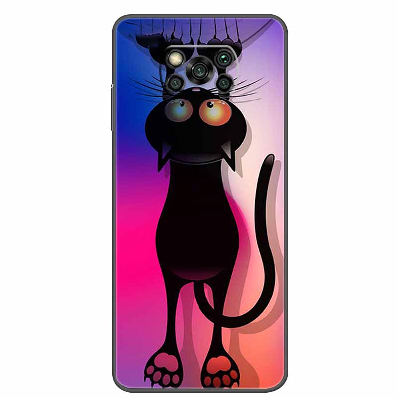 For Xiaomi Poco X3 Pro Case Animal Cat Wolf Soft TPU Phone Cases For Xiaomi Poco X3 NFC Silicone Cover PocoX3 X 3 X3Pro Cartoon