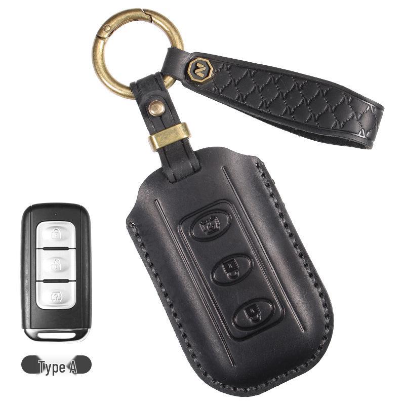 Dongfeng Fengguang 21-Model Key Case for 580Pro, S560, 500, E3, iX5 - New Energy Cowhide Buckle.