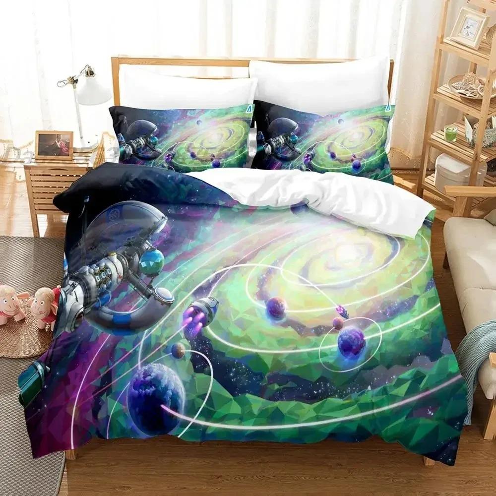 Astroneer Bedding Set Single Twin Full Queen King Size Bed Set Adult Kid Bedroom Duvet cover Sets 3D Print Game bed sheet set