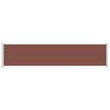 Retractable Side Awning 140 x 600 cm Brown