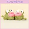 Adorable Plush Frog Keychain Cute Cartoon Animal Doll Bag Charm 10cm Tall