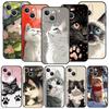 Daily Life of Cute Cats Phone Case For iPhone 17 16 15 Pro Max 11 12 13 14 7 8 Plus SE 2020 X XR XS Cover Soft Black