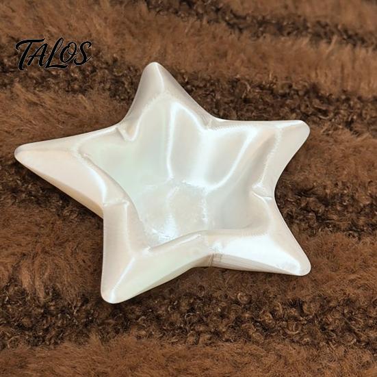 PLA Jewelry Organizer 3D Printed Star Storage Tray, Shape Decorative Five-pointed Elegant Plate Desktop Organizer, Trinket Dish for Dressing