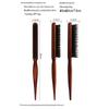 Pig Bristle Fluffy Three-Row Comb: Curly Hair Styling Comb with Pointed Tail for Volume