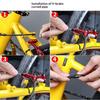 Universal Fit Aluminium Alloy Bike V Brake Cable Guide Pipe Wear Resistant Bend Hose Tube for All Kinds of Bicycles Repair