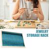 Elegant Sturdy Wood Jewelry Storage Tray with Slots Portable for Pendants and Accessories Household Organization