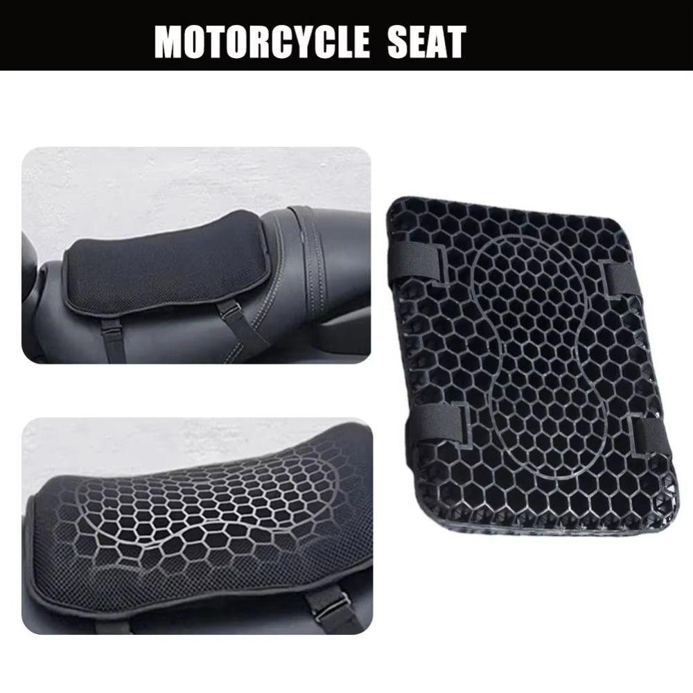 Elastic Motorcycle Seat Padding Breathable 3D Honeycomb Motorcycle Seat Cover  Long-distance Rides