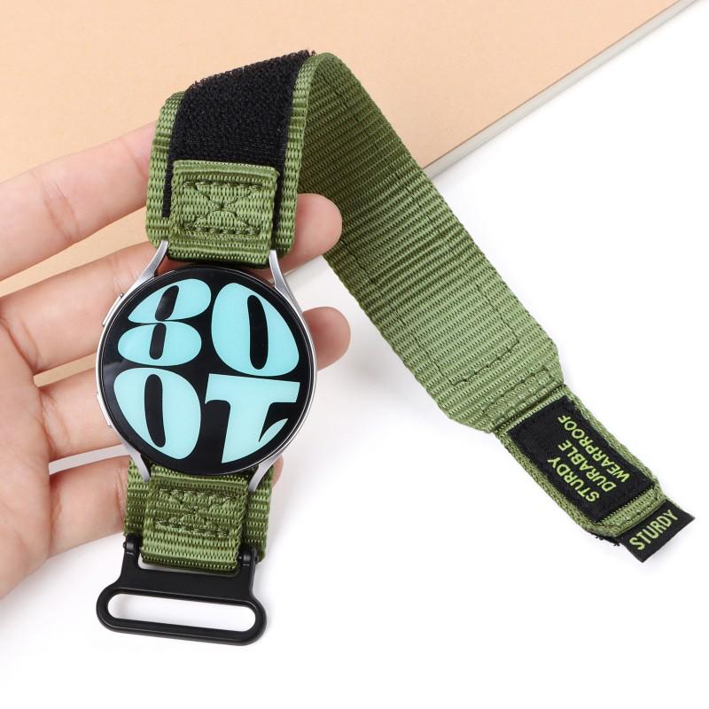 Nylon Quick-Release Hook-and-Loop Watch Band for Huawei GT3/4 - 20mm/22mm