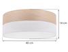 Wood Plexi Ceiling Lamp White 40Cm Classic Oak