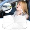 Car Windshield Sun Shade Automotive Interior Sun Protection Retractable Anti-UV Privacy Screen Heat Reduction for Driver Hot