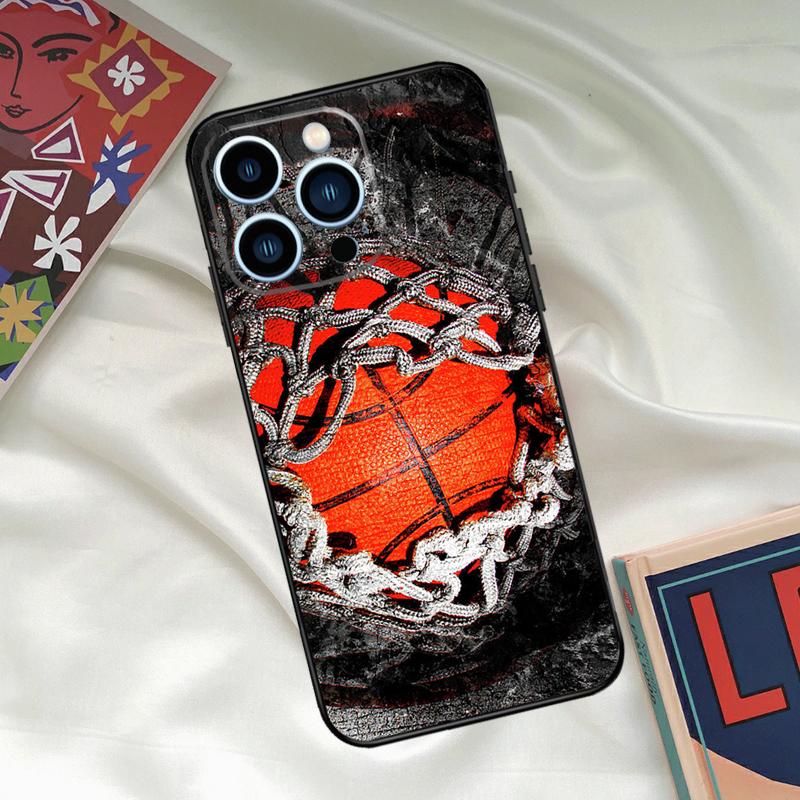 Basketball Basket Phone Case For iPhone 16 15 14 13 12 11 17 Pro Max 15 16 Plus 12 Mini 16e 17 Air Funda Cover