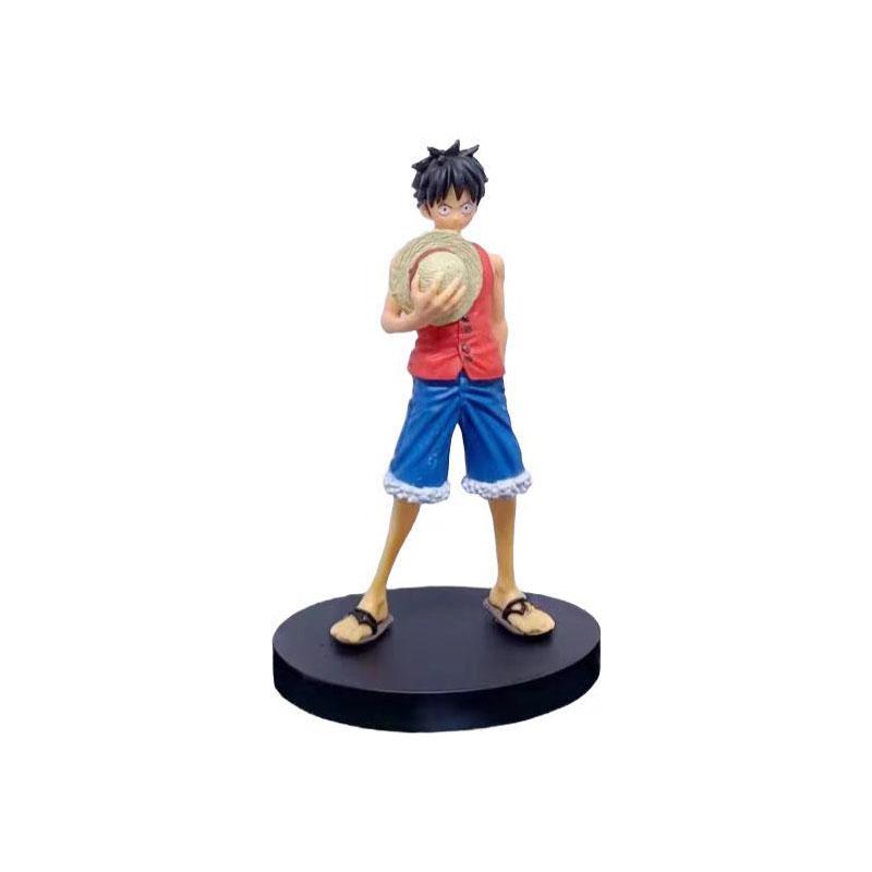 Anime One Piece Kimono Straw Hat Monkey D Luffy Standing Figure Model Doll Toys Collection Gifts