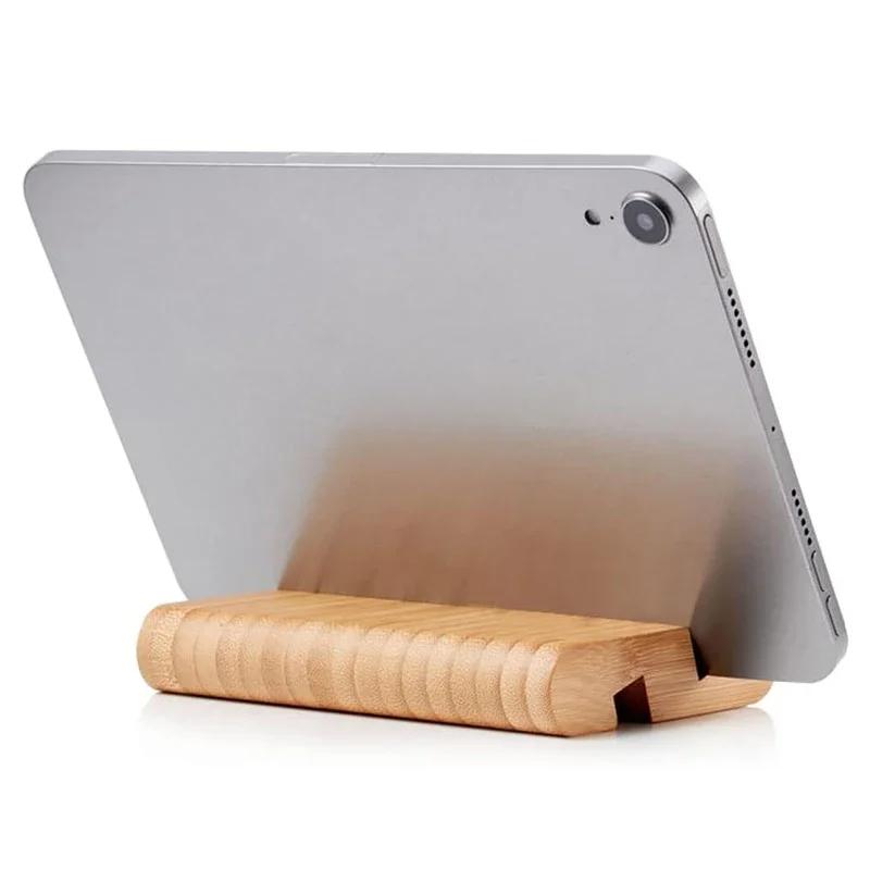 1 szt. Drewniany uchwyt na telefon komórkowy Drewniany uchwyt na telefon komórkowy Drewniana podstawa Uchwyt biurkowy na telefon komórkowy Tablet Lenistwo Do iPhone iPad Laptop Samsung
