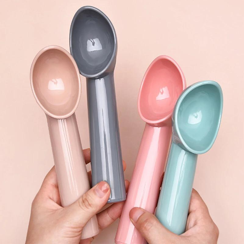 Fruit Digger Ice Cream Scoop Anti-Freeze Sorbet Spoon With Grip Handle For Yogurt Cookie Cupcake