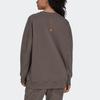 Adidas X Stella McCartney Co-Branded Logo Print Rundhals Langarm Sweatshirt Damen Tops Braun IB5889