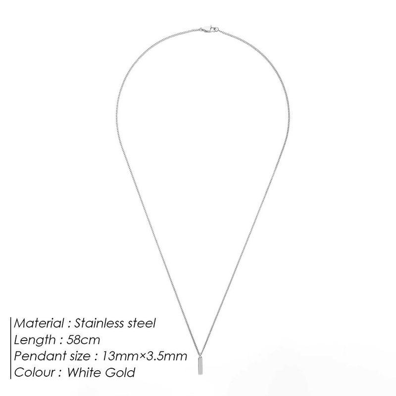 Emanco Fashion Men's Fashion Minority Simple Cuban Link Chain Necklace Unique Design Accessible Luxury Clavicle Chain