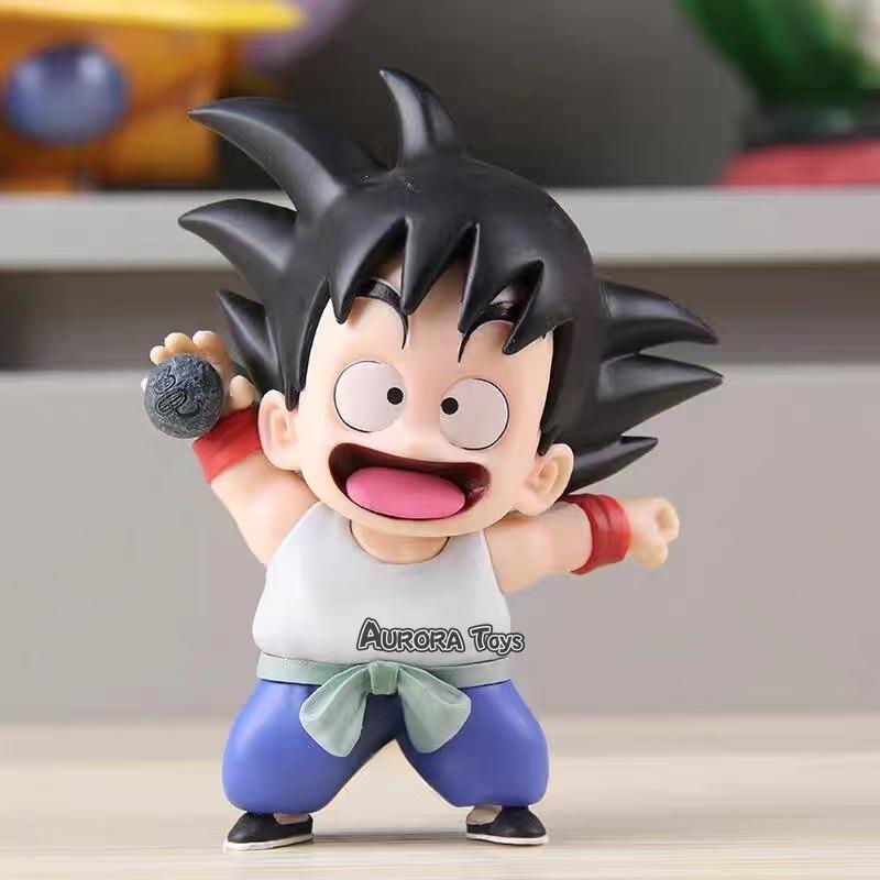 Anime Dragon Ball Son Goku Anime Figures Krillin Fuguire Childhood Cute Models PVC Statue Desk Ornaments Collection Toys Gifts