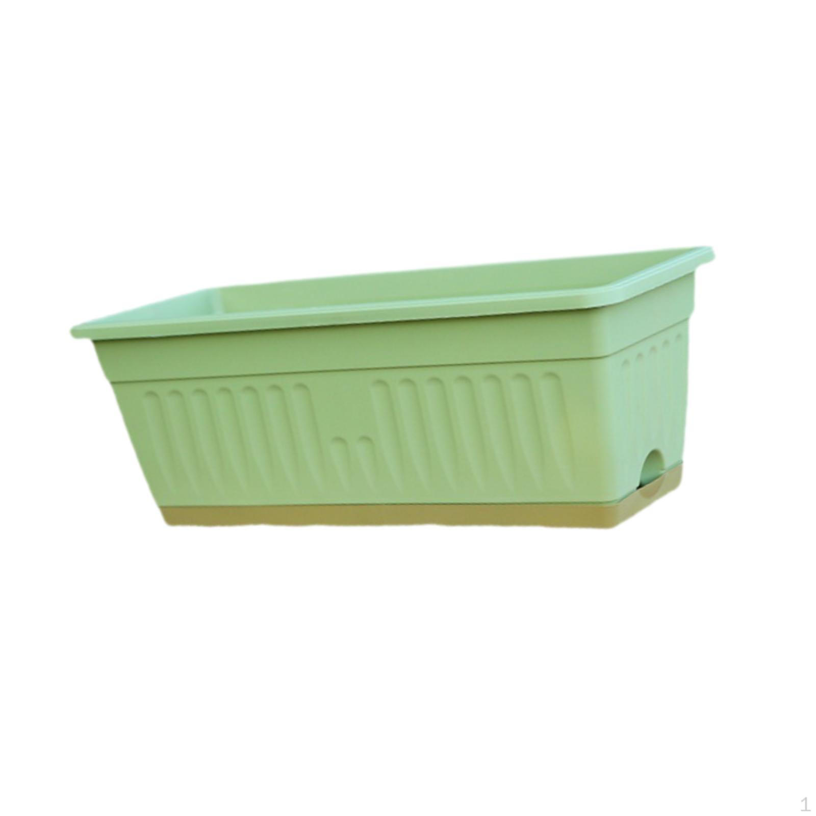 

Подставка для цветочного горшка прямоугольной формы с дренажем для использования в саду и на газоне