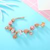 Women All Match Crystal Hollow Love Heart Beads Bracelet
