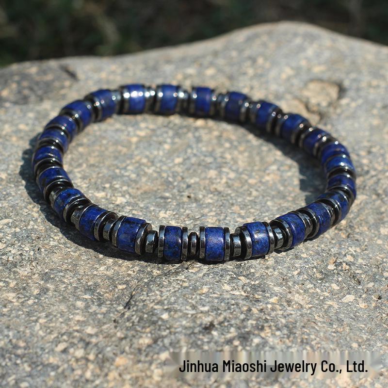 Retro Natural Turquoise Men s & Women s Bohemian Elastic Bracelet