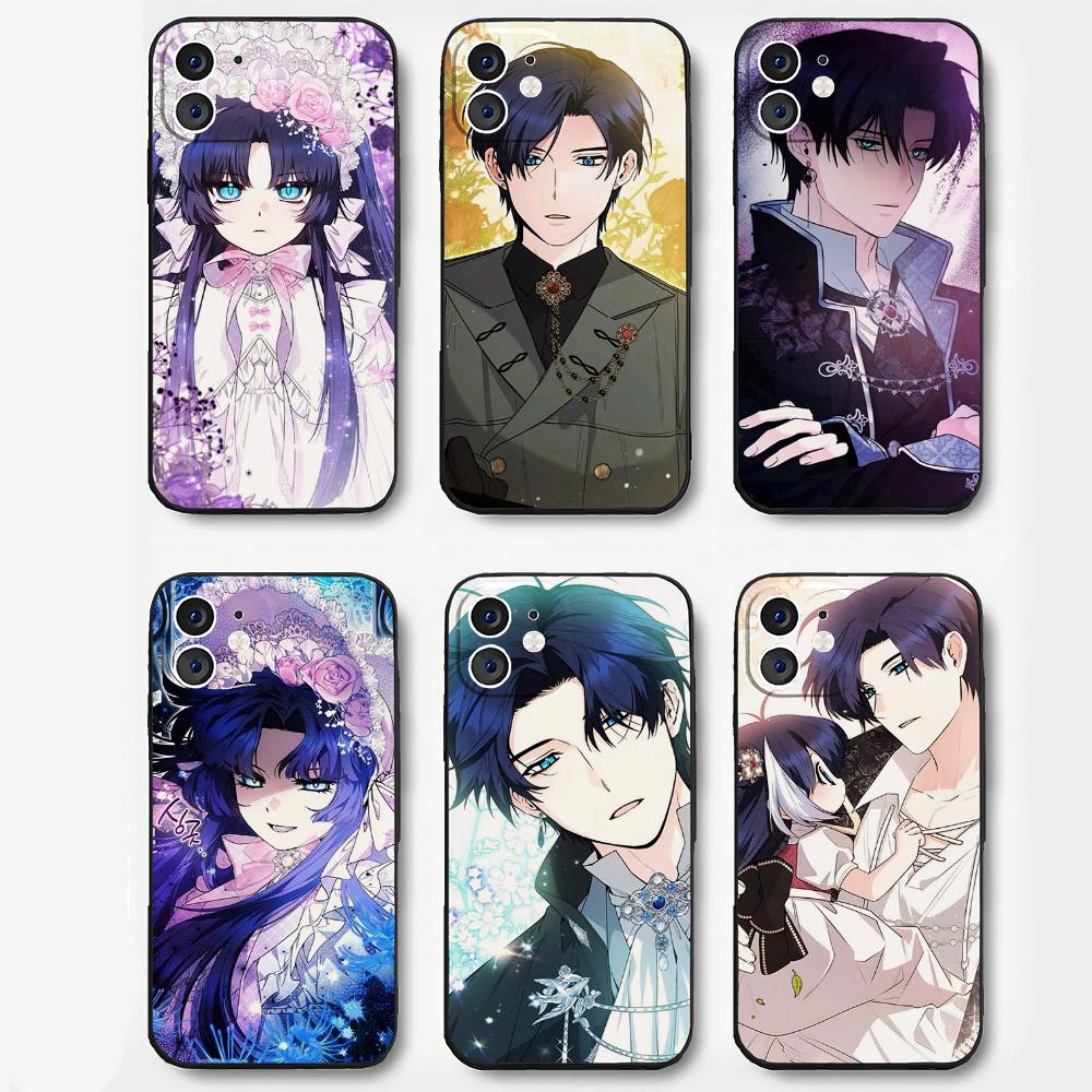 Black Killer W-Whale Baby Korean Comic Phone Case For IPhone 17 Air 16 15 14 13 Pro Max 11 12 Black Silicone Cover
