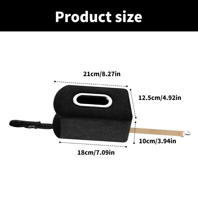 Elegant Car Seating Organizers with Tissue Holder, Space Saving Hanging Designs for Phone & Accessories Travel