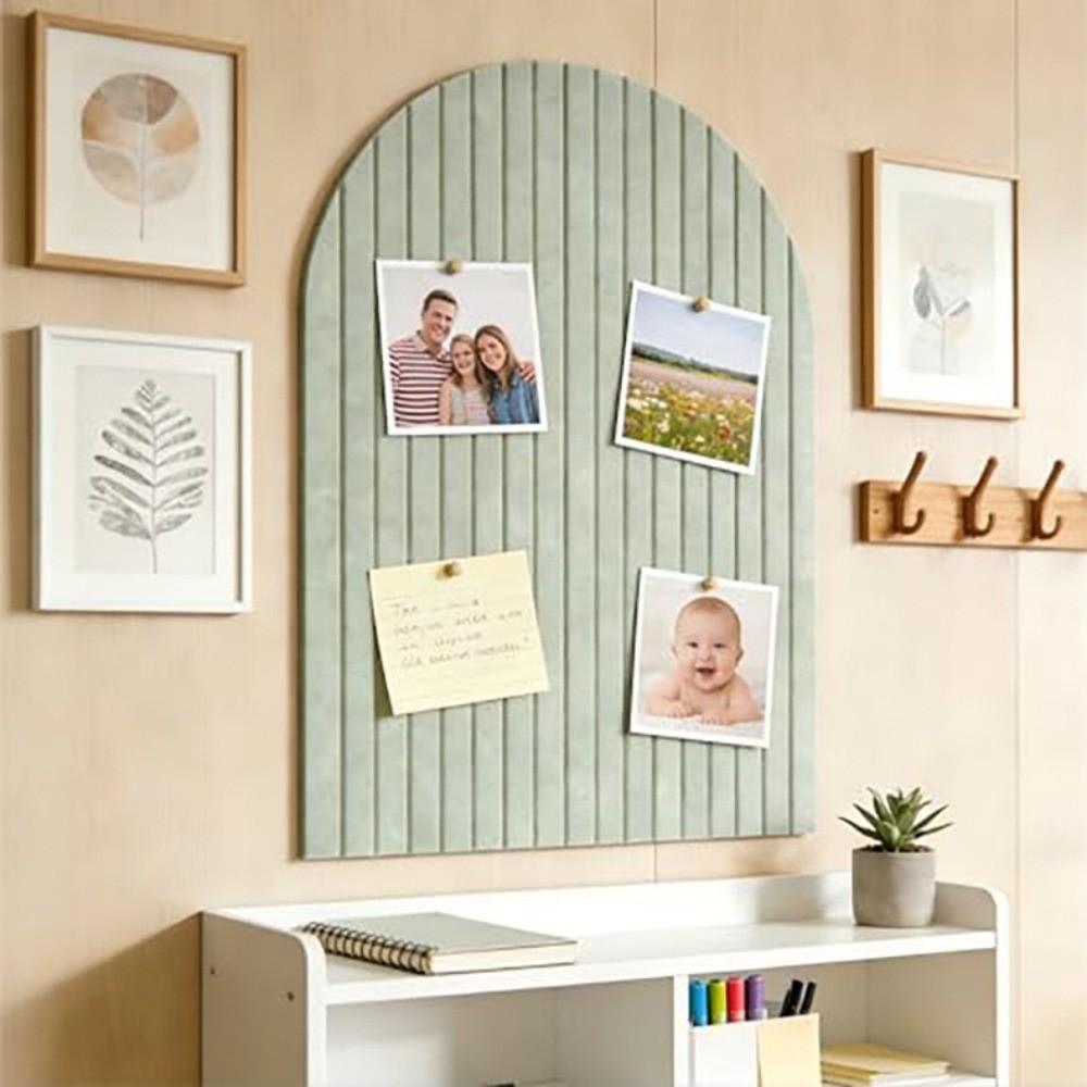 6 Pack Residue-Free Adhesive Arched Notice Board Pink Adhesive Pin Board  for Home